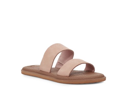 Claquette Sanuk Yoga Gora Cuir Femme - Rose BICUTX417